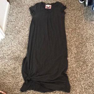 Grey brown long maxi dress